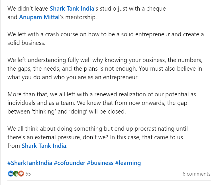 LinkedIn Copywriting post